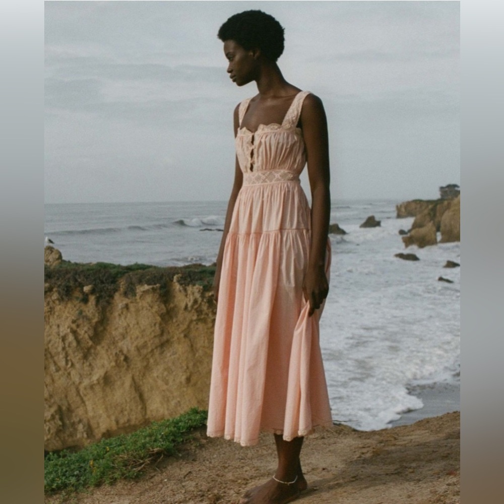 Doen Augustine Dress in coral - Medium